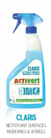 Claris Nettoyant surfaces modernes et vitrées