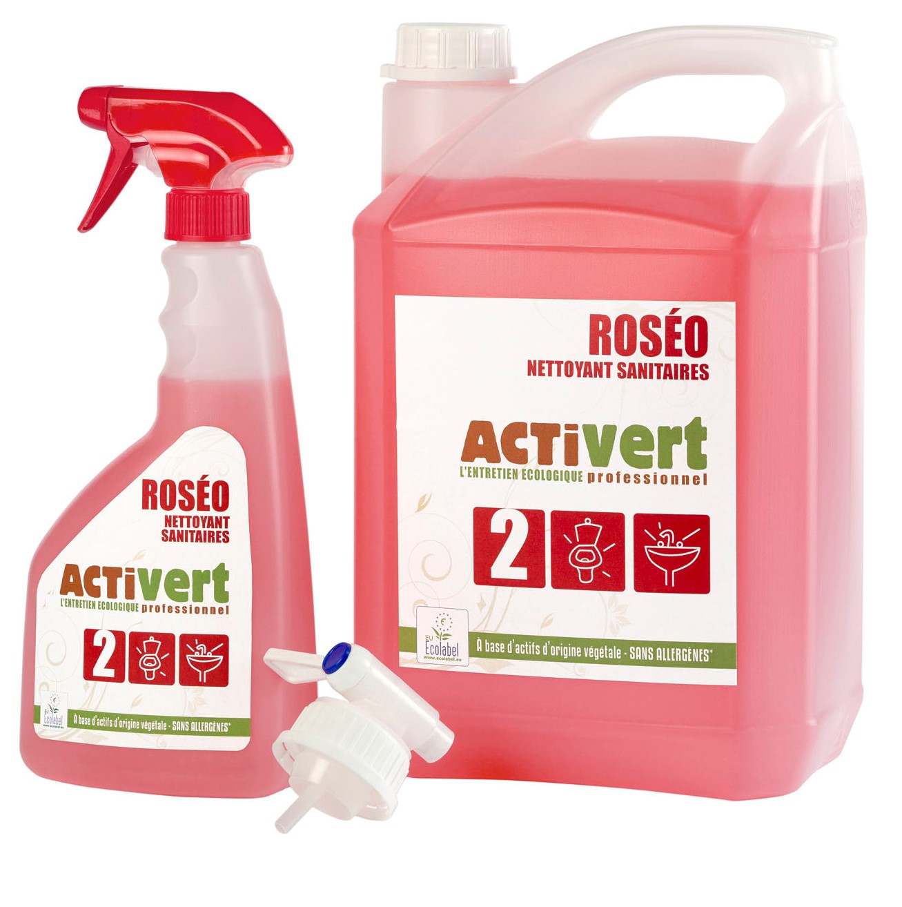 ROSEO nettoyant sanitaires Activert